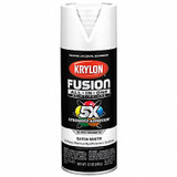 Krylon Spray Paint,White,Satin,12 oz. K02753007