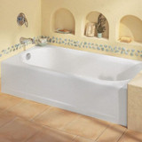 American Standard Bathtub w Right Drain,White,60 inx30 in 2391202.020