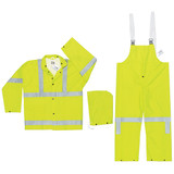 MCR Safety® Luminator™ Class 3 Rain Suit, 3X-Large, Yellow, 1/Each