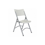 National Public Seating Folding Chair,Plastic,Gray,PK4 602