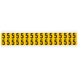 Brady Number Label,5,3/4in.Hx9/16in.W,Vinyl 1520-5