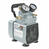 Gast Compressor/Vacuum Pump, 1/8 hp, 115V AC DOA-P704-AA