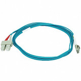 Monoprice Fiber Cord,Duplex,LC, SC,2m,Aqua 6391