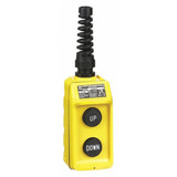 Square D PendantControlStation,DeadEnd,2Buttn,Blk 9001BW92Y
