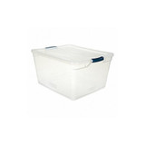 Rubbermaid Storage Tote,Clear,Solid,Polypropylene  RMCC710000