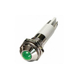 Manufacturer Varies Raised Panel Light, Green, 110 V AC 24M050