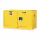Justrite Flammable Safety Cabinet,17 Gal.,Yellow 891700