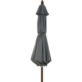 Outdoor Expressions 9' Gry Mrkt Umbrella TJWU-003A-270-GRY 825096