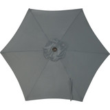 Outdoor Expressions 7.5 Ft. Aluminum Tilt-Crank Gray Patio Umbrella TJAU-004A-230-GRY 836406