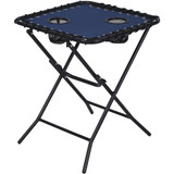 Outdoor Expressions Blue 18 In. Square Steel Folding Side Table ZD-T1022-B26