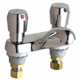 Chicago Faucet Hot And Cold Water Metering Sink Faucet 802-665ABCP