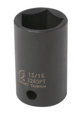 1/2" Drive, 5 Pt. Impact Socket, 13/16" 2265PT