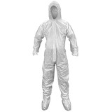 Breathable SMS Hooded and Booted Coveralls , Medium 6972