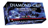 Diamond Grip™ Powder-Free Latex Examination Gloves, Natural, Medium MF300M