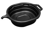 4.5 Gallon Oval Drain Pan for Oil, Black 17972