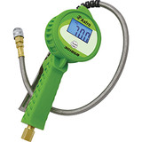 Digital Tire Inflator w/ Stainless Steel Hose & Push-Lock Coupler Chuck - Green 3018GR