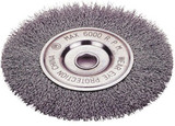 Wire Wheel Brushes, Crimped, 6” dia. x 1/2” wide 1423-2121