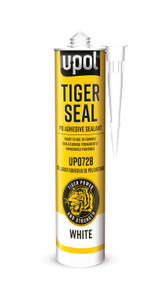 Tiger Seal Adhesive and Sealant, Cartridge, White, 10oz UP0728