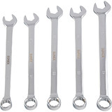 FULLY POLISED METRIC V-GROOVE COMBINATION WRENCH SET 9918MA