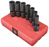 3/8" Dr SAE Universal Deep Impact Socket Set, 7 Pc 3656