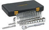 56-Piece 3/8 in. Drive 6-Point SAE/Metric 120XP Standard and Deep Socket Set 80550P