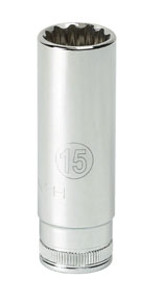 1/4" Dr 6 Pt. Deep Metric Socket, 6 mm 80141