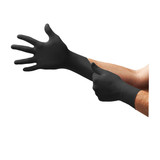 Black Dragon® Powder-Free Latex Examination Gloves, Black, Medium BD1002PF