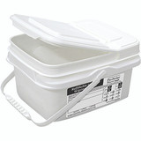 Refillable Surface Wiping System from MDI. Industrial Grade, Rectangular Buckets with Locking Lids 40431