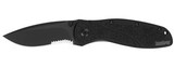 Ken Onion Blur Knife-Black, Serrated 1670BLKST