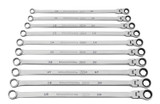 120XP Universal Spline Metric XL Flex GearBox Ratcheting Wrench Set, 10Pc 86126