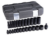 3/8" Dr 6Pt SAE, Standard/Deep Impact Socket Set, 25pc 84919N