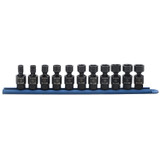 11 Pc. 3/8" Drive 6 Point  Standard X-CORE™  Pinless Universal Impact  Metric Socket Set 84975