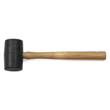 16 oz. Rubber Mallet, Wood Hickory Handle 82259