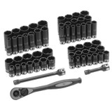 59 Pc. 3/8" Drive 6 Point SAE & Metric Duo-Socket Set 81659CRD