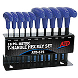 10 Pc. Metric T-Handle Hex Key Set 575