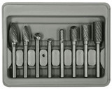 8 Piece Double Cut Carbide     Rotarty Burr Set with 1/4" Shank 2181