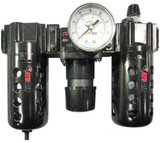 Poly Filter, Regulator, Lubricator and Gauge Modular Unit with Manual Drain 7872