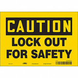 Condor Safety Sign,7 inx10 in,Vinyl 469K89