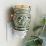 Candle Warmers Classic Perennial Ceramic Pluggable Fragrance Warmer