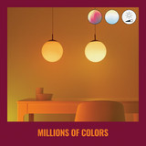 Wiz 60W Equivalent Color Changing A19 Medium Dimmable Smart LED Light Bulb 603449 510458