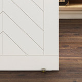 National Hardware Brushed Gold Double Floor Guide