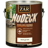 ZAR NuDeck 1 Gal. Medium Tint Base Wood & Concrete Restorative Coating 17513