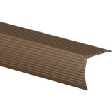 Frost King Satin Cocoa 1-1/8 In. W x 36 In. L Aluminum Stairnose H4128CO3EZ