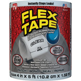 Flex Tape 4 In. x 5 Ft. Repair Tape, Clear TFSCLRR0405