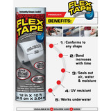 Flex Tape 8 In. x 5 Ft. Repair Tape, Gray TFSGRYR0805 570683