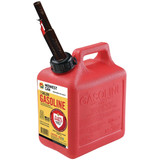 Midwest Can 1 Gal. Plastic Auto Shut-Off Gasoline Fuel Can, Red 1210