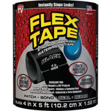 Flex Tape 4 In. x 5 Ft. Repair Tape, Black TFSBLKR0405