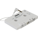 Jensen 2 Ft. Cord 3.5mm Plug White Auto Cassette Adapter