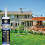 GE Supreme Paintable Silicone Window & Door Sealant, White, 9.5 Oz. Cartridge 2733730 793572