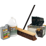 DQB 18 In. W. x 58 In. L. Metal Handle Garage & Patio Push Broom 89540 Pack of 4 648906